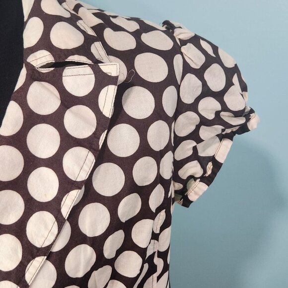 Signature By Robbie Bee Brown Polka Dot Vintage Pin-Up Wrap Dress Size 10
Lot K - Picture 3 of 10